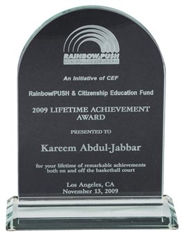 2009 Rainbow/PUSH & CEF Lifetime Achievement Award Presented To Kareem Abdul-Jabbar (Abdul-Jabbar LOA)